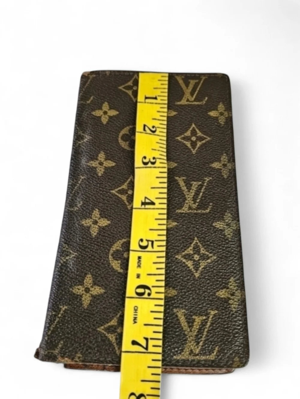Louis Vuitton Vintage LV Monogram Bi Fold Wallet in Coated Canvas and Leather